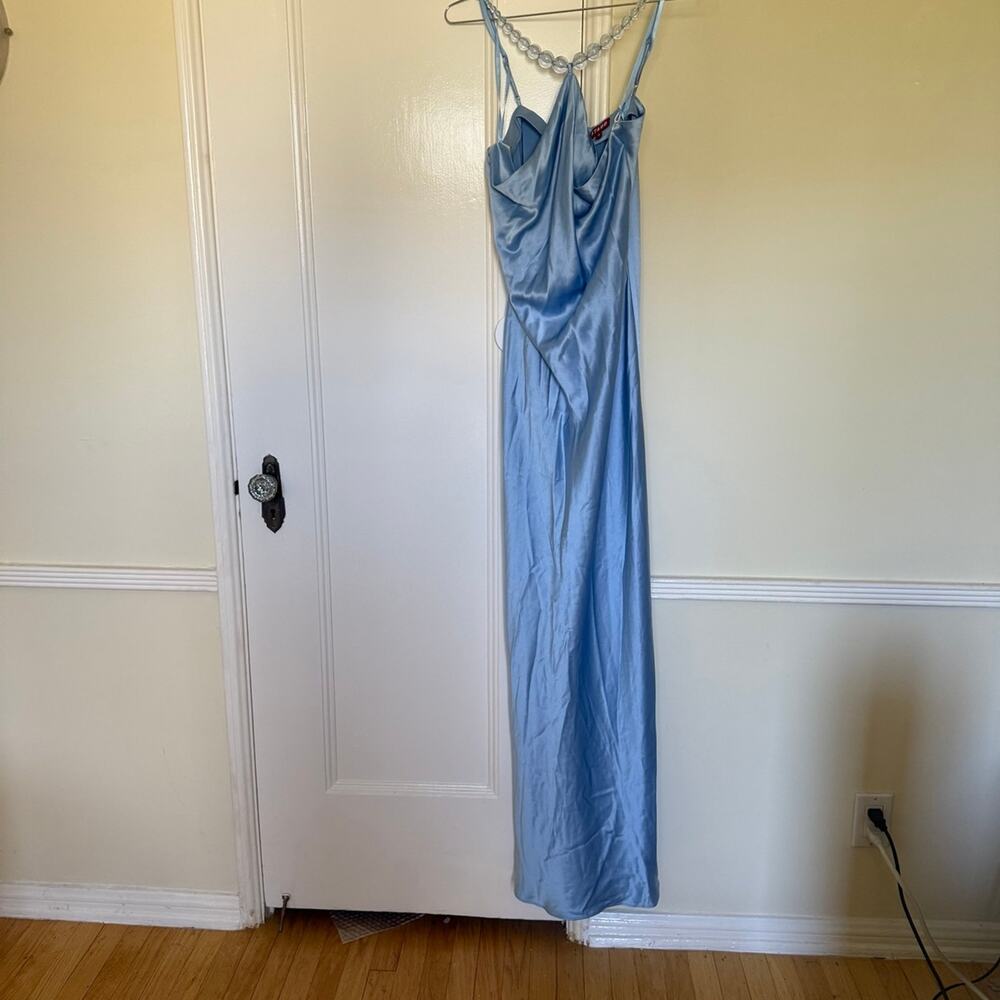 STAUD Light Blue Cadence Dress Azure New NWT